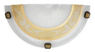 Laretta E27 1x 60W IP20 rýžový kámen-sklo/bronz úchyt RABALUX 3712