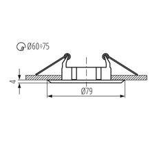 Podhledové bodové svítidlo VIDI CTC-5514-C, KANLUX 02791