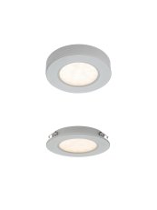 MT 142 SILVER LED WW 3W 3000K driver inc