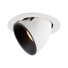 NUMINOS GIMBLE XL, zápustné stropní svítidlo bílé/černé 2700 K 20° SLV 1006038