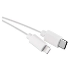 Nabíjecí a datový kabel USB-C 2.0 /Lightning MFi, 1 m, bílý EMOS SM7015W