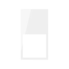 Rámeček MINIMAL vertikální 2-násobný, 2-moduly :3067 bílá 10002620-130