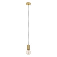 Závěsné svítidlo POZUETA 1 E27 kartáčovaná mosaz 1X40W EGLO 900799