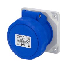 Vestavná zásuvka IP67/230V/16A/3P 6h, přímá - SpeedPRO FAMATEL 24270