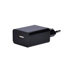 USB nabíjecí adaptér, 1x USB, 2400mA, AC 230V, černý SOLIGHT DC47