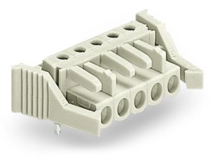 Pružinová svorkovnice THT úhlová 5 mm šedá 12pól. WAGO 722-242/039-000