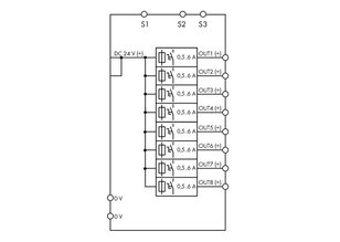 Elektronický jistič 8kanál. vstupní napětí 24 V DC WAGO 787-1668/006-1000