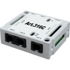 Video distributor pro 4 monitory, připojení přes 4x RJ45 VIDEX ART. 316C
