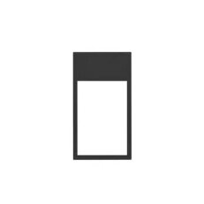 Rámeček MINIMAL vertikální 2-násobný, 3-moduly :3067 černá matná 10002621-238