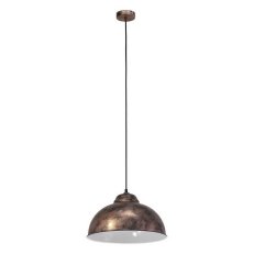 Závěsné svítidlo TRURO 2 1xE27 měď-antik 60W IP20 EGLO 49248