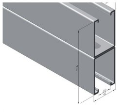 Nosník ST 41x124x6000mm 2.5, pozink, (2*41x62) (montovaný) KOŇAŘÍK 32736165