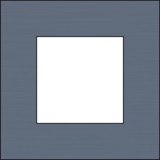 1násobný rámeček, NIKO Pure ALU BLUE GREY BRUSHED