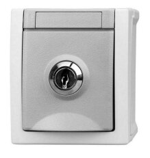 Nástěnná zásuvka SCHUKO zamykatelná, bezšroub. svorky, IP54 SCHRACK EV211006--
