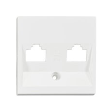 Kryt datové zásuvky 2x RJ45, bílý SCHRACK EV104004--