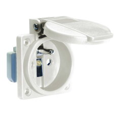 Zásuvka vestavná 16A 3p 230V IP54 CZ Quick-Connect (šedá) BALS 71119