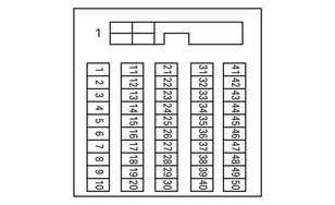 Propojovací modul, Konektor dle DIN 41651, 50pól. WAGO 289-598