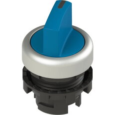 Přepínač krátká páka, d22mm, 2, modrý, plast, chrom, IP67 PIZZATO E21SE12ACA69AB