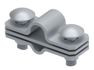 Spojovací svorka na drát, pásku a tyč d16mm, 8/10mm, páska 40mm, StZn 110112