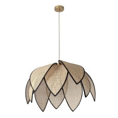 Decor Rattan Lotus Pendant 670 E27 Brown OSRAM 4058075847224