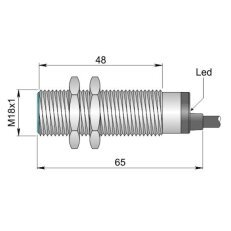 Indukční senzor d18 mm - Atex prach AECO SI18-A5 NC AD3