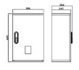 Smyčkovací skříň SS101/NVF2W výklenek ČEZ,E.ON,PRE, 400x600x240 ESTA 03621