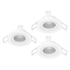 Vestavné svítidlo BARRANCO 3X GU10 d84 13,5W IP44 bílá EGLO 902235