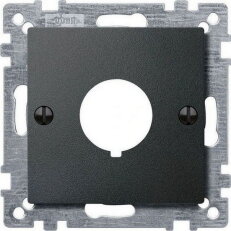 Centrální deska, Merten System M, pro ovládací prvky, antracit, matný plast