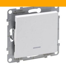 SUNO BÍLÁ SPÍNAČ Č.1 PODSV. LEGRAND 721111RD