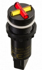 Ukazatel stavu SUS-01 Y/R 125DC 22mm žlutá/červená ELECO 31012323