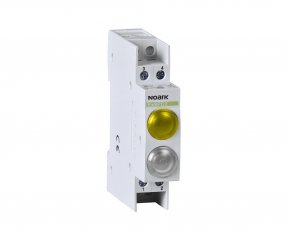 Světelné návěstí NOARK 102509 EX9PD2YW 6,3V AC/DC, 1 žlutá LED a 1 bílá LED