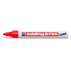 Permanentní pero, lakový popisovač s kulatým hrotem 2-4mm EDDING 8750 rudá