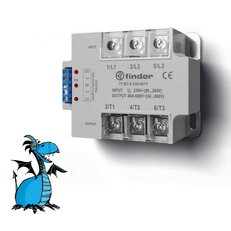Polovidičové relé SSR, 3Z/40A, 230V AC, 24..660V AC FINDER 77.B3.8.230.8671