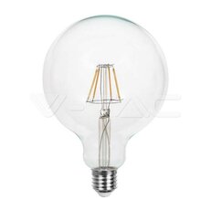 LED Bulb 12,5W Filament E27 G125 Clear Cover 6500K VT-2143, V-TAC SKU217455