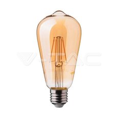 LED Bulb 6W Filament E27 ST64 Amber Cover 2200K VT-1964, V-TAC SKU214362