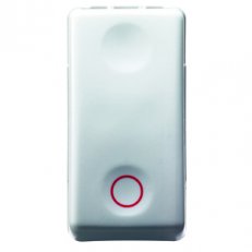 SYSTEM Modul tlačítka 1M 1pól. NC 10A, symbol červený kruh, bílá GEWISS GW20519