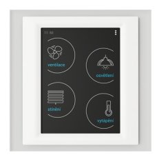 Ovládací dotyková jednotka, pro montáž do zdi RF Touch-B sklo/bílá ELKO EP