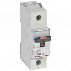 DX3 JISTIČ, 1 PÓLOVÝ, CHAR. D,50A 25KA LEGRAND 409812