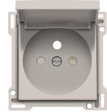 Kryt zásuvky 28,5mm s víčkem a dětskou pojistkou-LIGHT GREY NIKO 102-66603