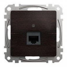 Sedna D/E Datová zásuvka 1xRJ45 kat. 6A UTP, Wenge SCHNEIDER SDD181466