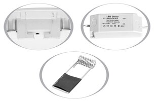 LED panel RAFA 17x17cm,12W,4100K,IP20,960lm ECOLITE LED-WSQ-12W/41/CHR
