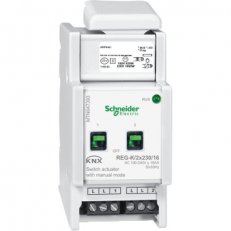 KNX spínací akční člen REG-K/2x230/16+manuální režim SCHNEIDER MTN647393
