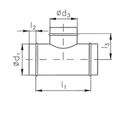OBJ 90° 560/560 odbočka jednostranná 90° ELEKTRODESIGN 187972