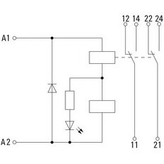 Reléový modul DRIKIT 24VDC 2CO LD WEIDMÜLLER 2476820000