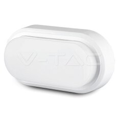 8W Rectangle Oval Dome Light White Body Warm White IP54, VT-8038 V-TAC SKU1311