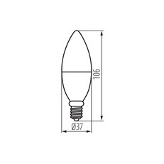 Světelný LED zdroj S C37 4,9W E14 RGBCCT SMART, KANLUX 33644