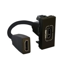 MOSAIC PŘEDKONEKTOROVANÁ ZÁSUVKA HDMI VERZE 2.0 1 MODUL ČERNÁ LEGRAND 079478L
