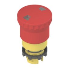 STOP tlačítko s aretací, uvolnění tahem, mech. indikace PIZZATO E21PEPF4531