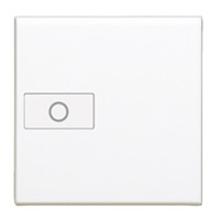 BTICINO LIVINGLIGHT KRYTKA SE SYMBOLEM SVĚTLA AXIÁLNÍ 2MODULOVÝ BÍLÁ N4916M2A