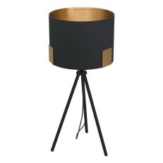 Stolní svítidlo TORTOLA 1 1xE27 černá/mosaz 40W IP20 EGLO 39965