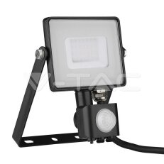 30W LED Sensor Floodlight SAMSUNG CHIP Cut-OFF Function Black Body 4000K VT-30-S